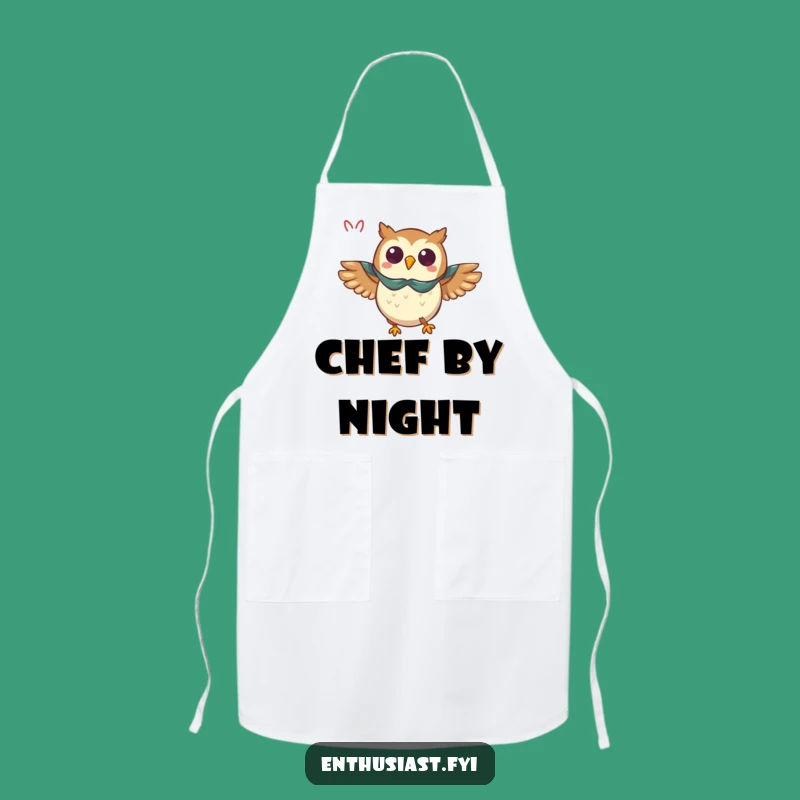 Funny Owl Cape Apron - Heroic Kitchen Wear for Triumphant Cooks