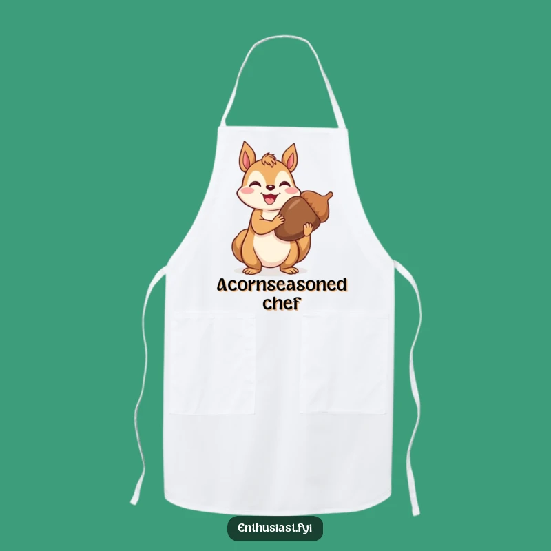 Funny Apron: Squirrel's Acorn Hoard, Great Funny Gift for Chefs