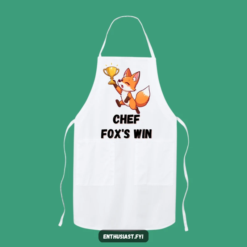 Funny Fox Apron: Cook like a Champion with This Energetic Character