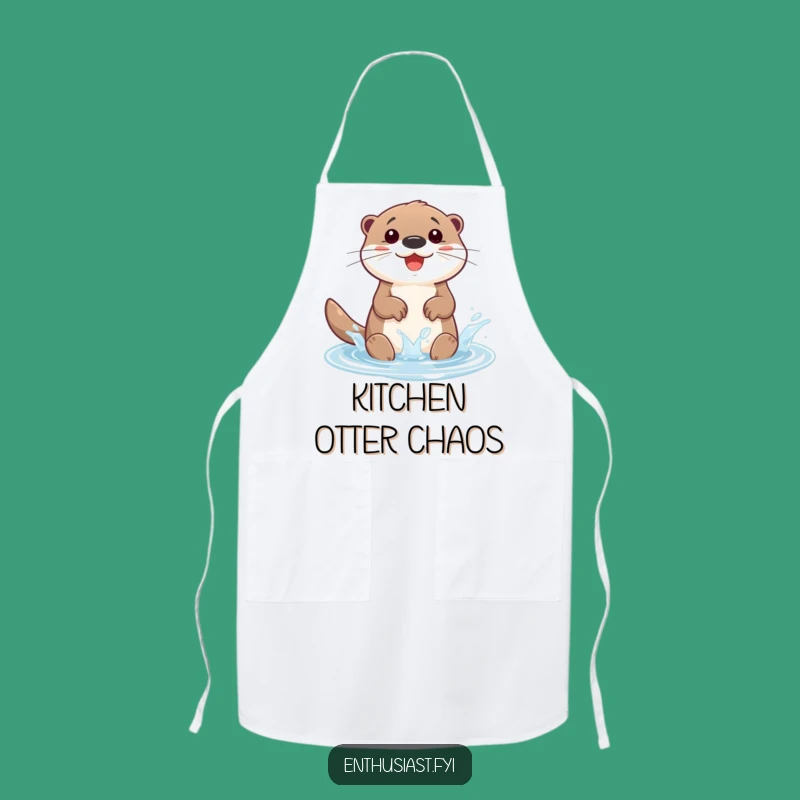 Funny Otter Apron: Cook with Joy Thanks to This Happy Character