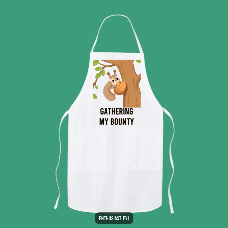 Funny Squirrel Chef Apron: Cook Up Some Nutty Delights!