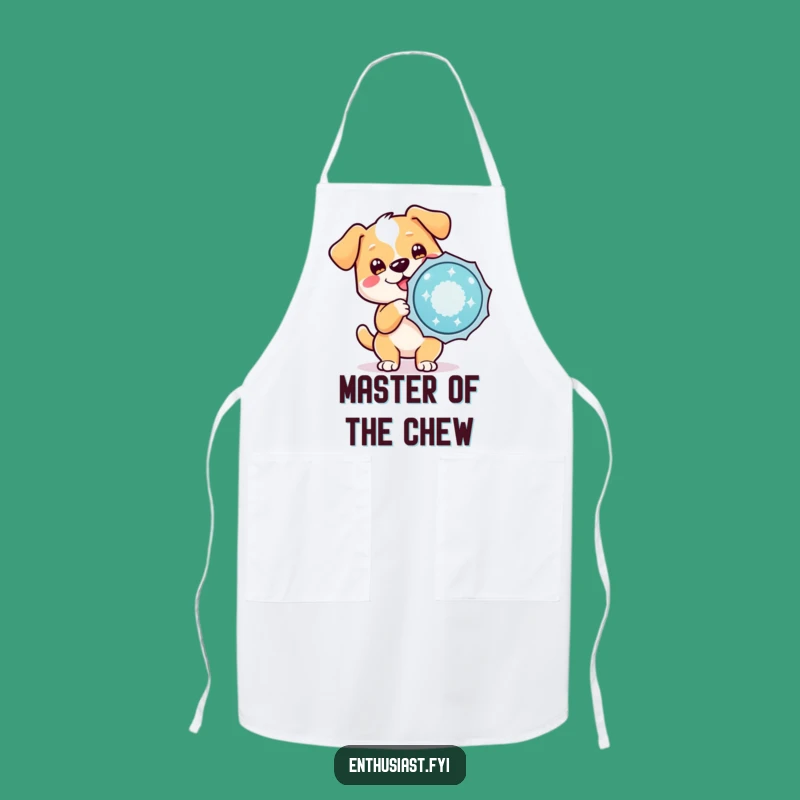 Funny Dog Badge Apron: Character's Kitchen Award, Humorous Wear for Pet Parents