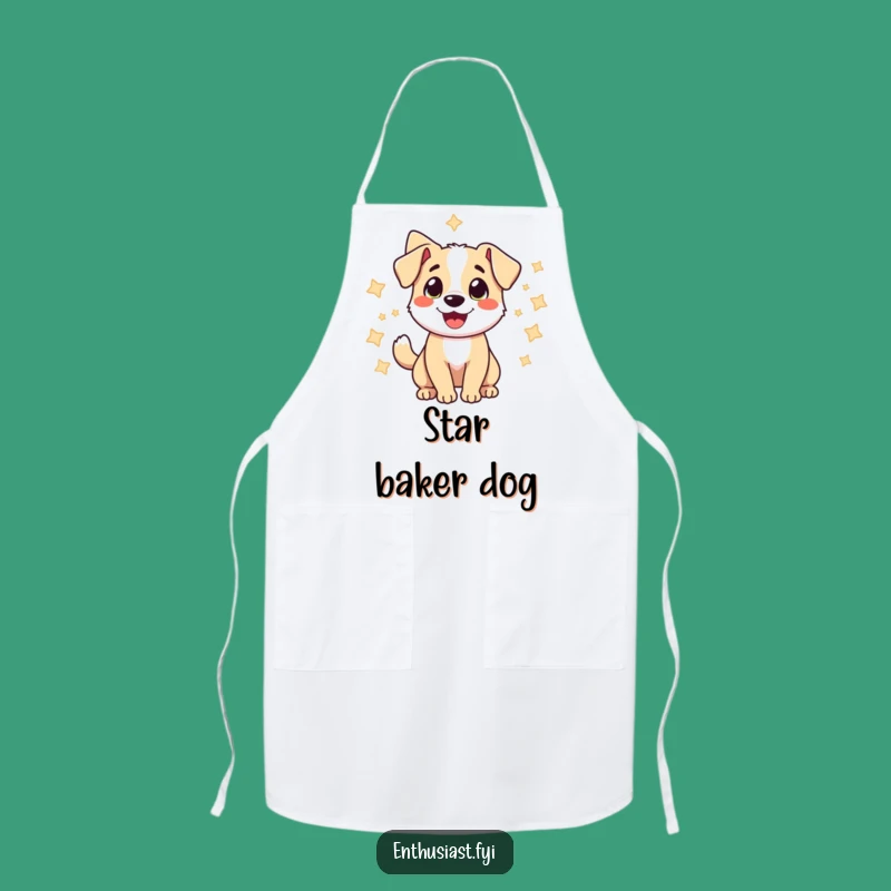 Funny Starry Dog Chef Apron: Cook with Joy, Perfect Funny Gift!