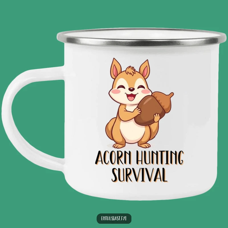 Funny Camping Mug: Squirrel's Acorn Stash, Perfect Funny Gift for Campers