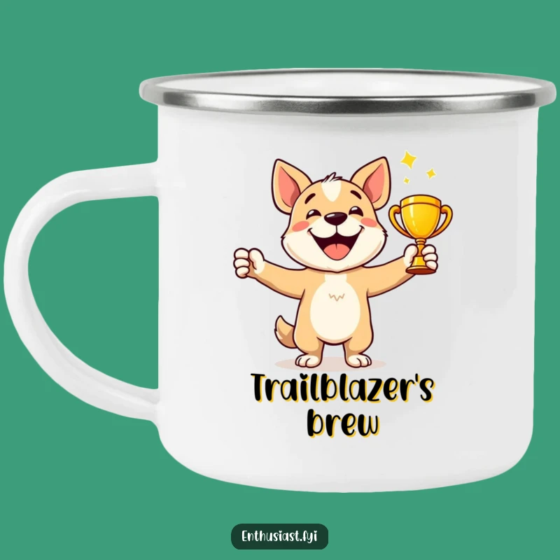 Funny Dog Winner Camping Mug - Adventure & Victory Fuel!