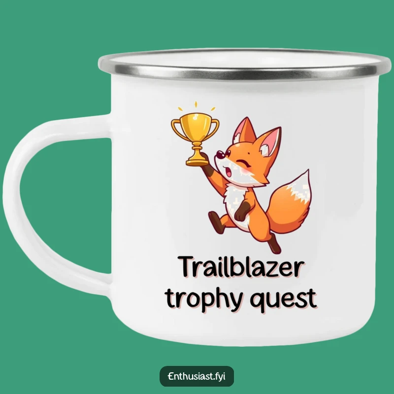 Funny Fox Camping Mug: Conquer the Outdoors with This Energetic Character