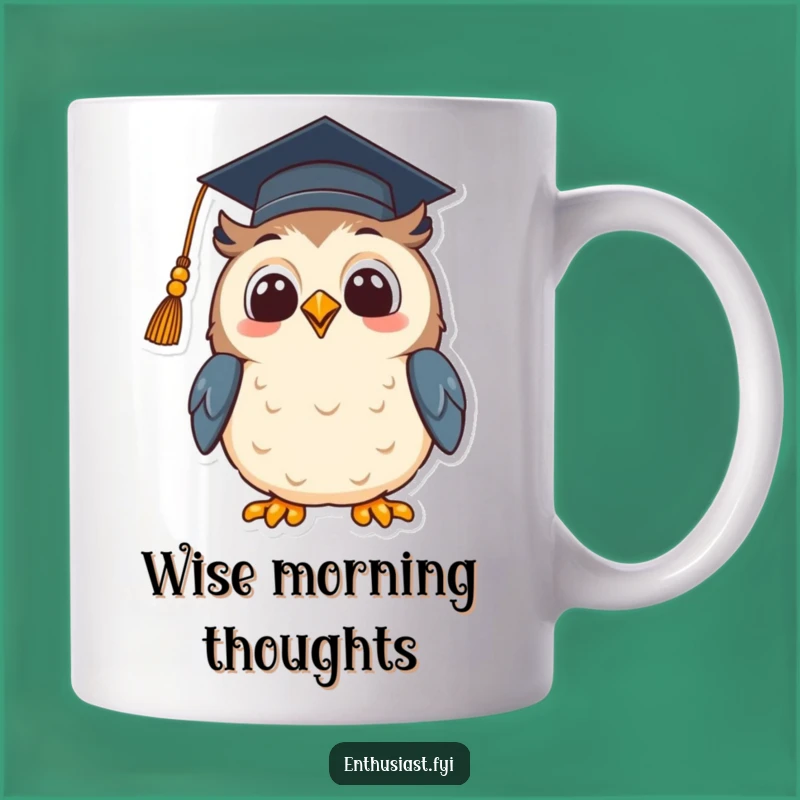 Funny Owl Graduation Mug: Celebrate Success with This Hilarious Scholar's Cup