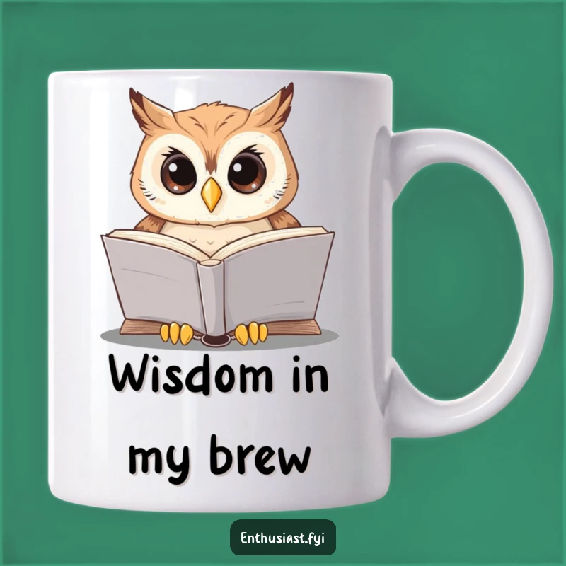 Funny Owl Reading Mug: Wise & Witty Gift for Book Lovers