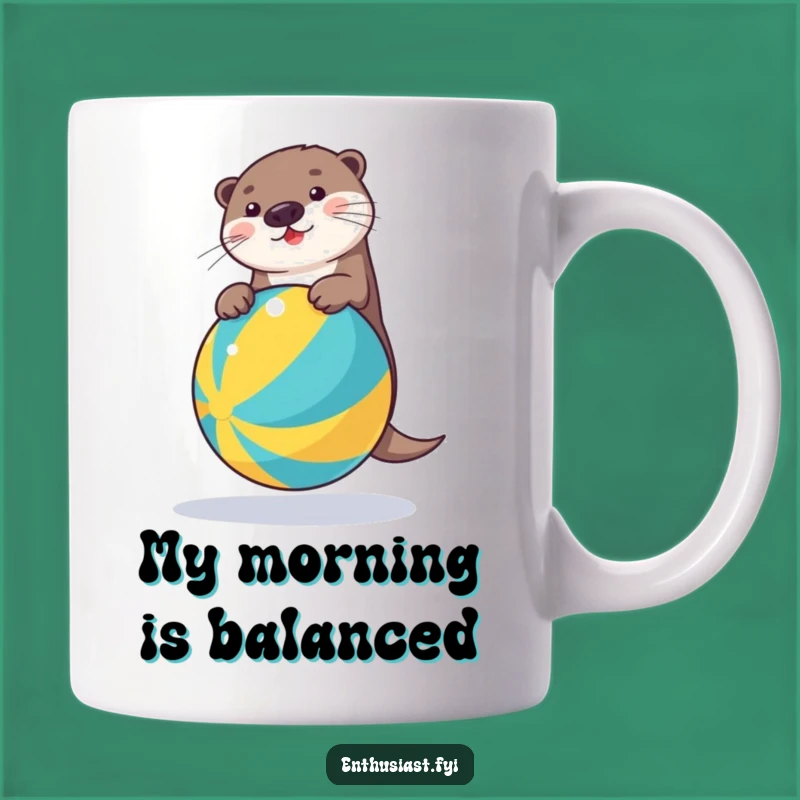 Funny Beach Ball Otter Mug: A Hilarious Gift for Otter Lovers and Beach Enthusiasts