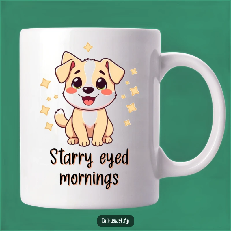 Funny Starry Dog Wag Mug: A Cheerful Treat, Perfect Funny Gift!