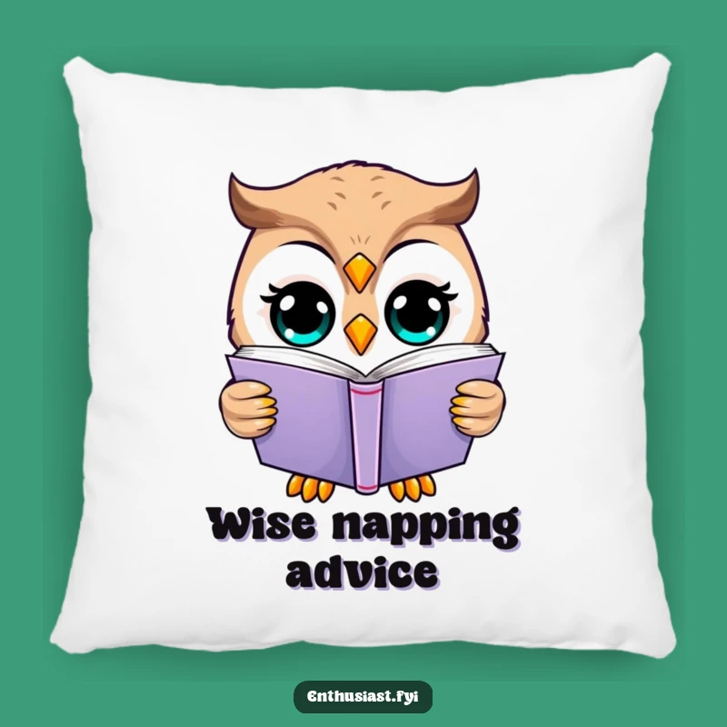Funny Happy Owl Reading Pillow: Cozy Comfort for Readers