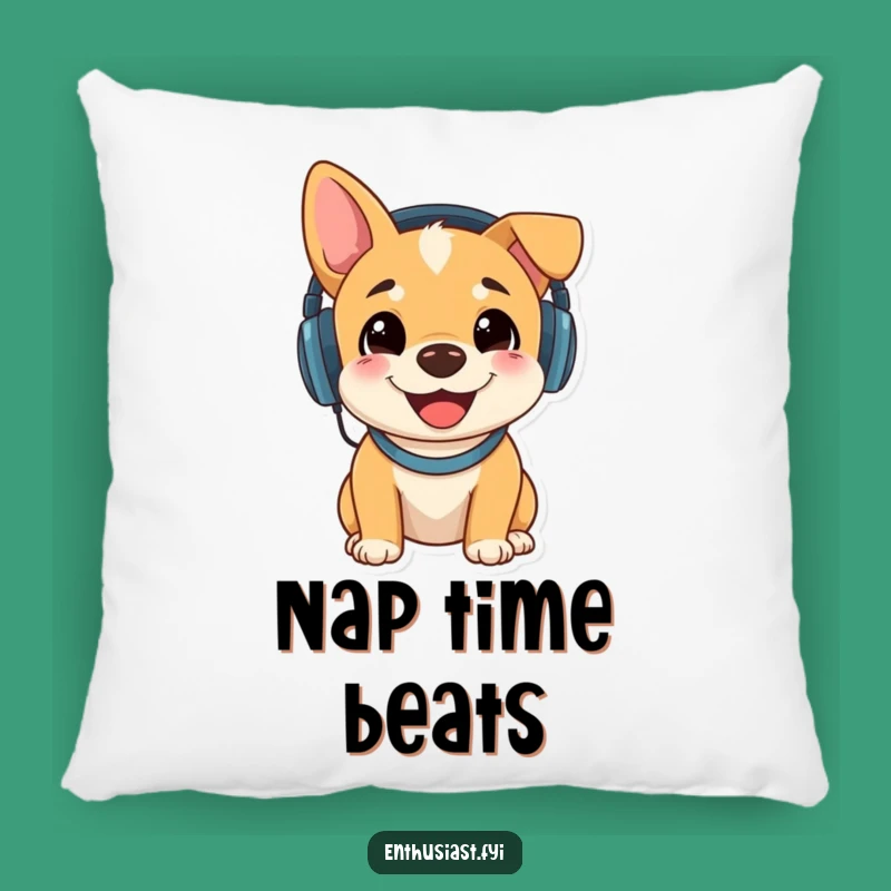 Funny Music Dog Pillow: Cozy Comfort for Pet Lovers Who Groove