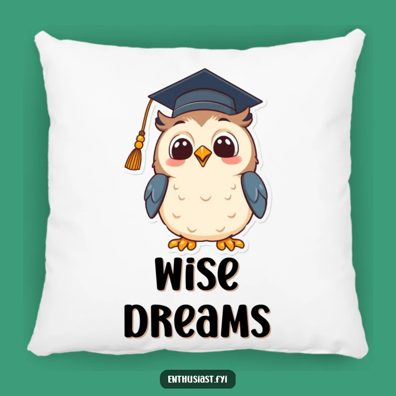 Funny Owl Graduation Pillow: Snuggle Up with Wisdom and Humor