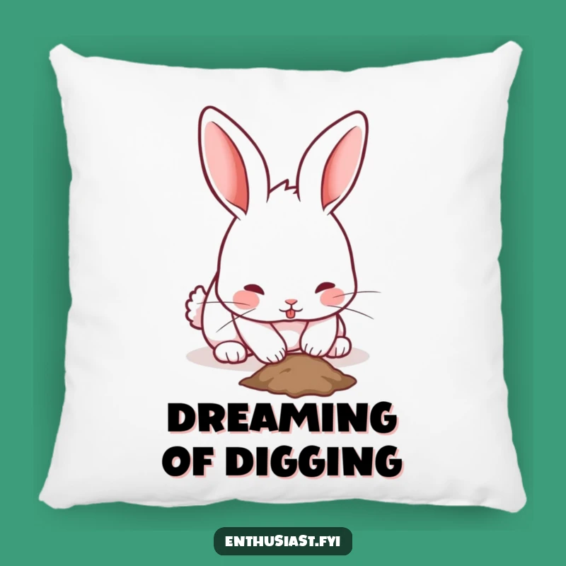 Funny Rabbit Pillow: Cozy Comfort with a Digging Bunny, Cute Funny Gift