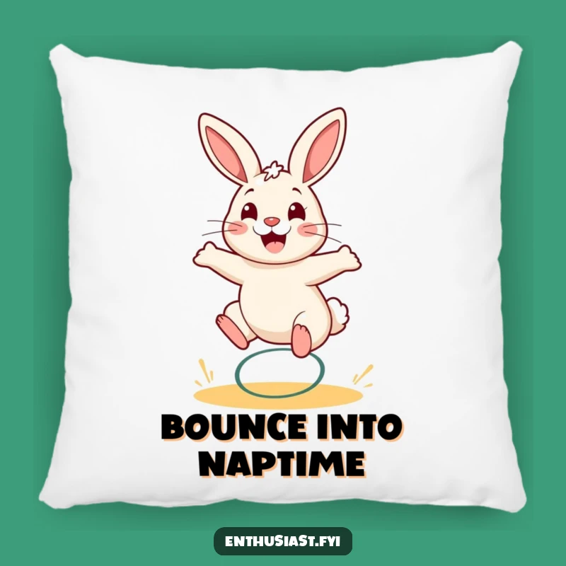 Funny Rabbit Spring Bounce Pillow: Comfy Cuddles with a Smile