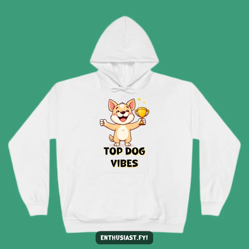 Cozy Funny Dog Winner Hoodie - Celebrate in Warm Comfort!