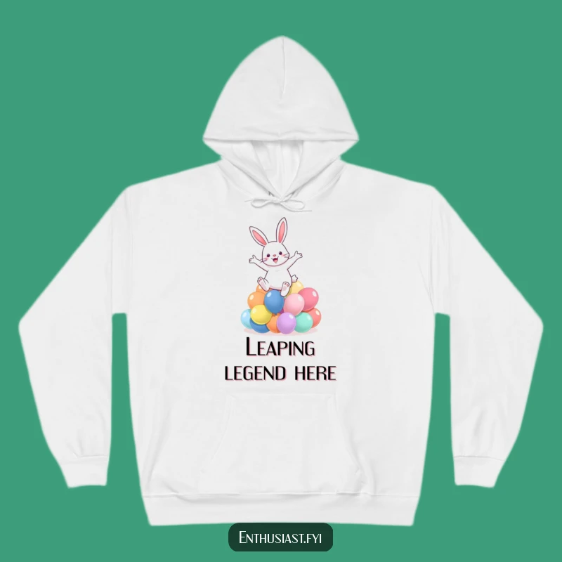 Cozy Funny Rabbit Balloon Leap Hoodie: Your Warm Companion for Joyful Adventures