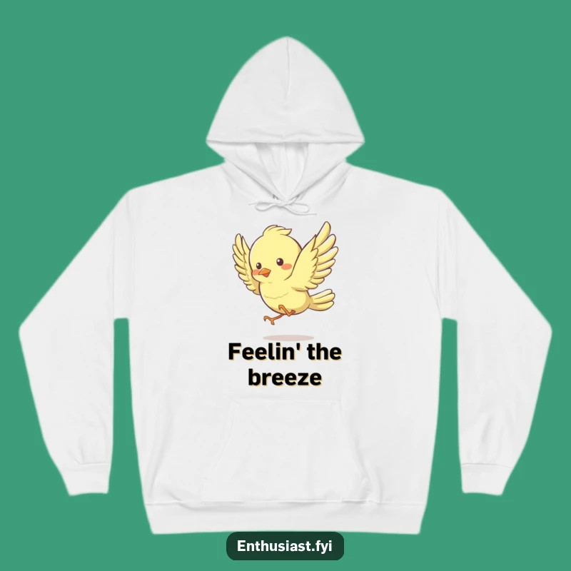 Funny Bird Hoodie: Cozy Energetic Flapper - Warm Joyful Gift!