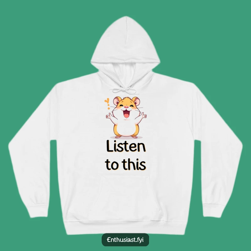 Funny Hamster Hoodie: Passionate Explainer - Cozy Talker Gift!