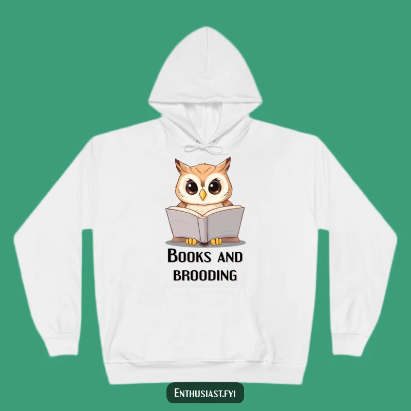 Funny Wise Owl Hoodie: Cozy Comfort for Literary Adventures