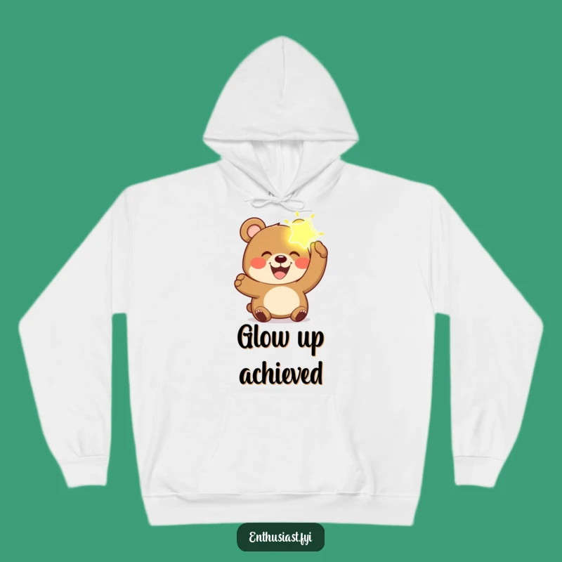 Cozy Funny Bear Hoodie: Glowing Imagination, Warm & Whimsical Funny Gift for Bears Fans