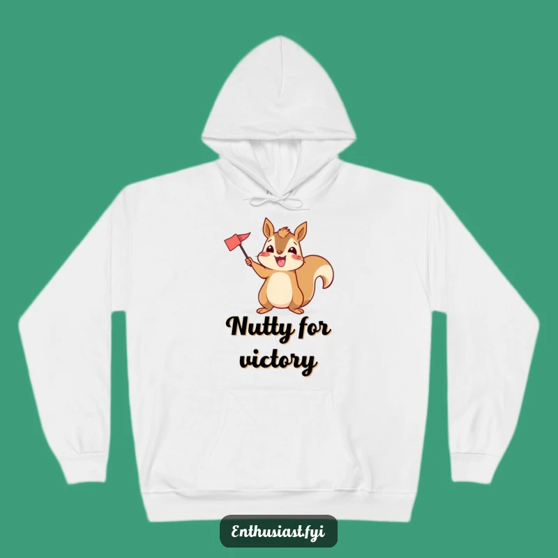 Funny Excited Squirrel Hoodie: Cozy Up with Spirited Enthusiasm