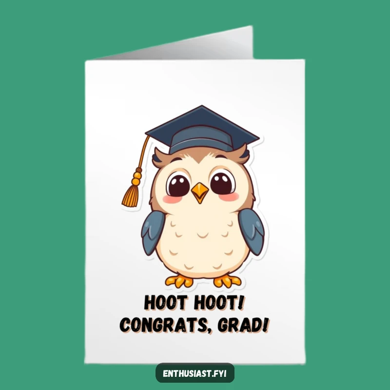 Free Printable Owl Congrats Card: Graduation Success, Hopeful Downloadable