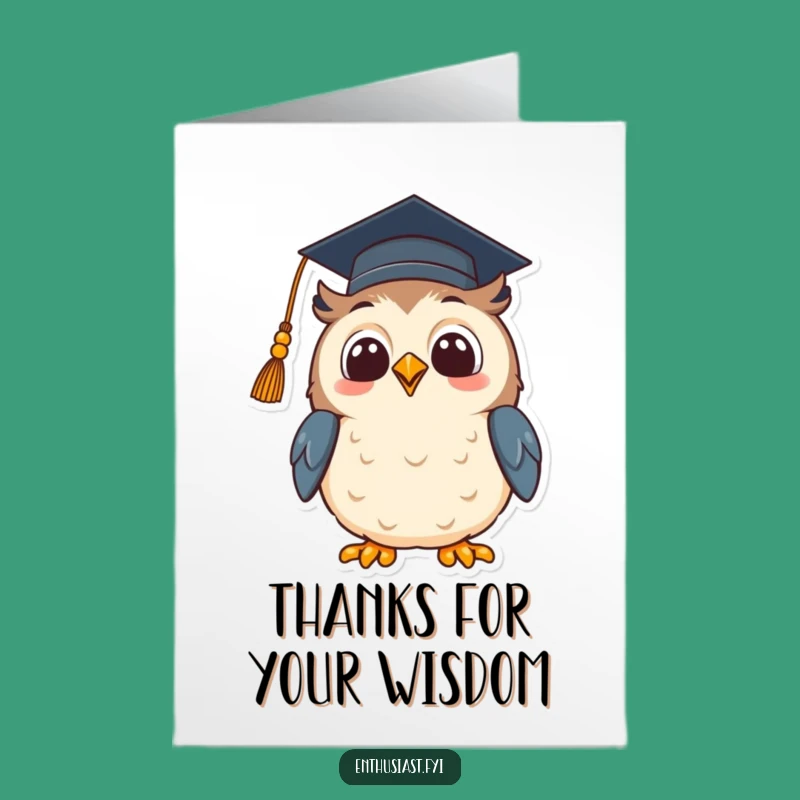 Free Printable Owl Thank You Card: Wise Thanks, Hopeful Downloadable Appreciation