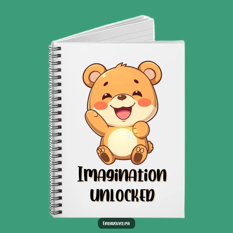 Funny Bear Grin Notebook: Glowing Ideas: Perfect Gift!