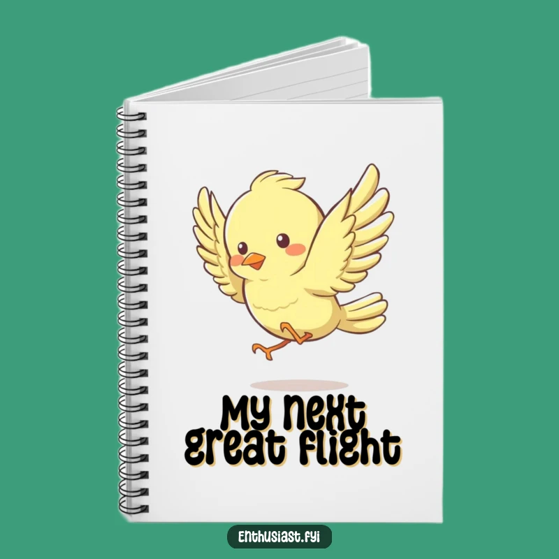 Funny Bird Notebook: Energetic Flapper - Jot Down Joyful Ideas Gift!