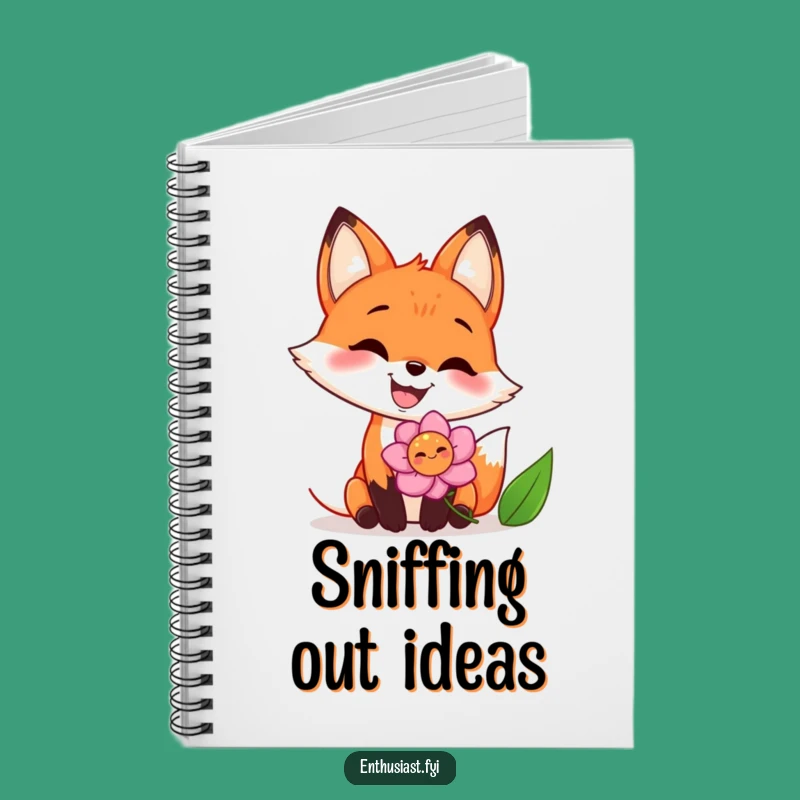 Funny Fox Flower Journal: Joyful Grin Diary, Perfect Gift for Writers and Dreamers