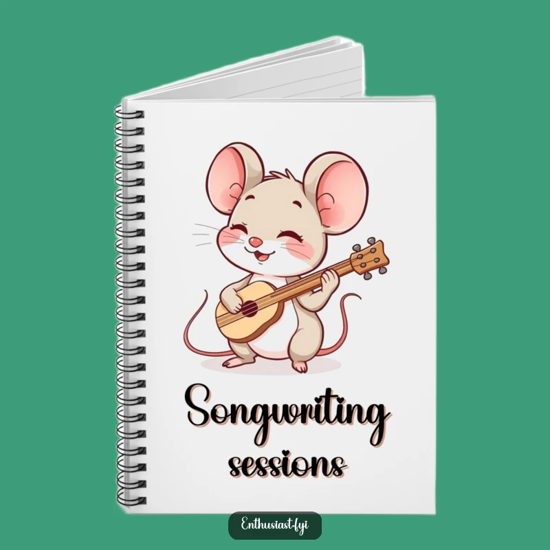 Funny Mouse Music Notebook: Jot Down Melodies with Cheer