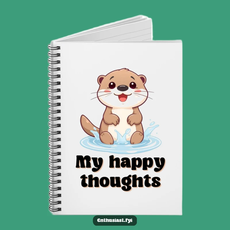 Funny Otter Notebook: Jot Down Ideas with This Happy Character