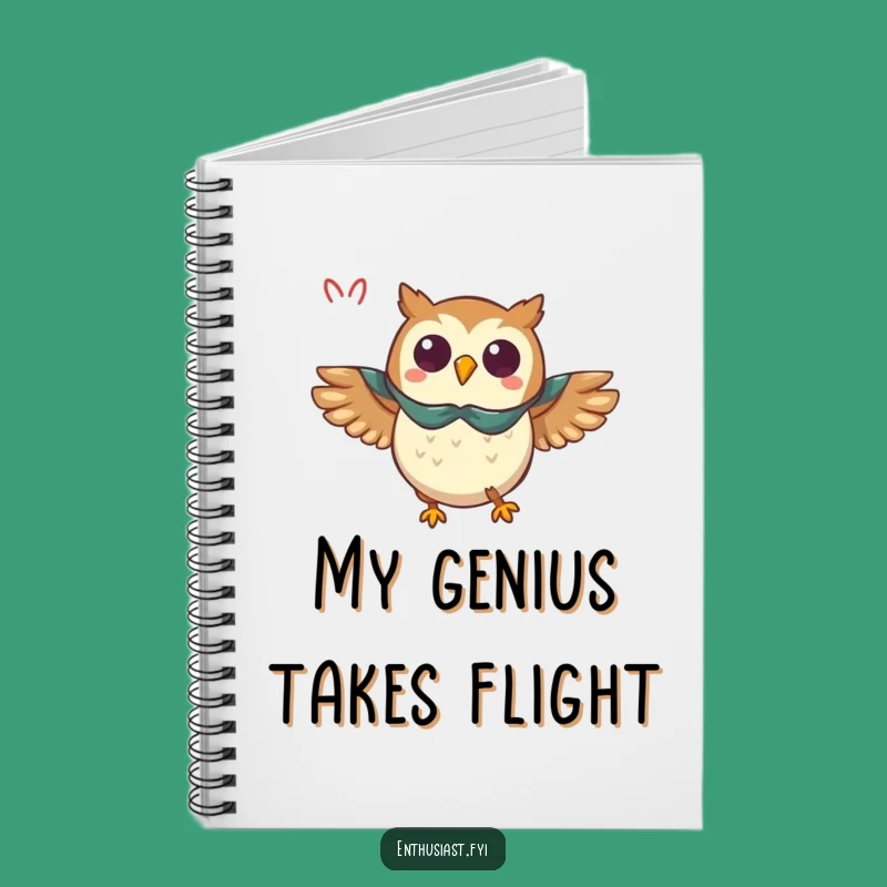 Funny Owl Cape Notebook - Record Your Triumphant Ideas
