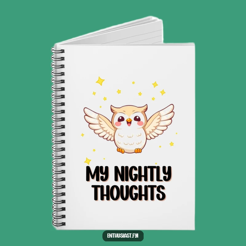 Funny Owl Stars Notebook: Character's Celestial Ideas, Journal for Dreamers' Thoughts