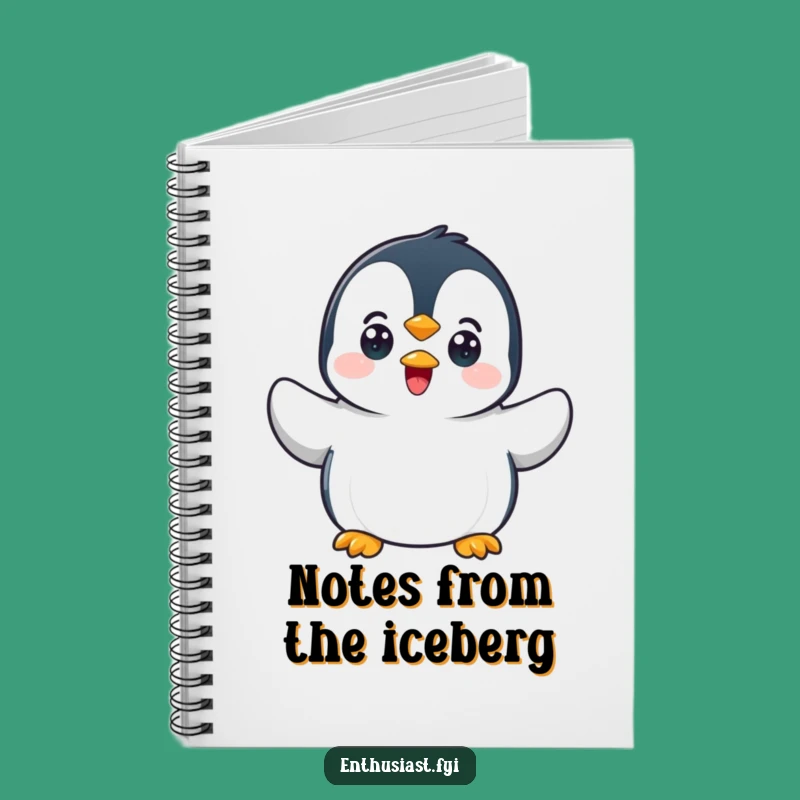 Funny Penguin Wave Notebook: Jot Down Notes with Arctic Charm!