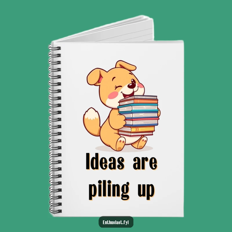 Funny Dog Writer's Notebook: A Dog's Love for Books, Perfect Funny Gift for Journaling