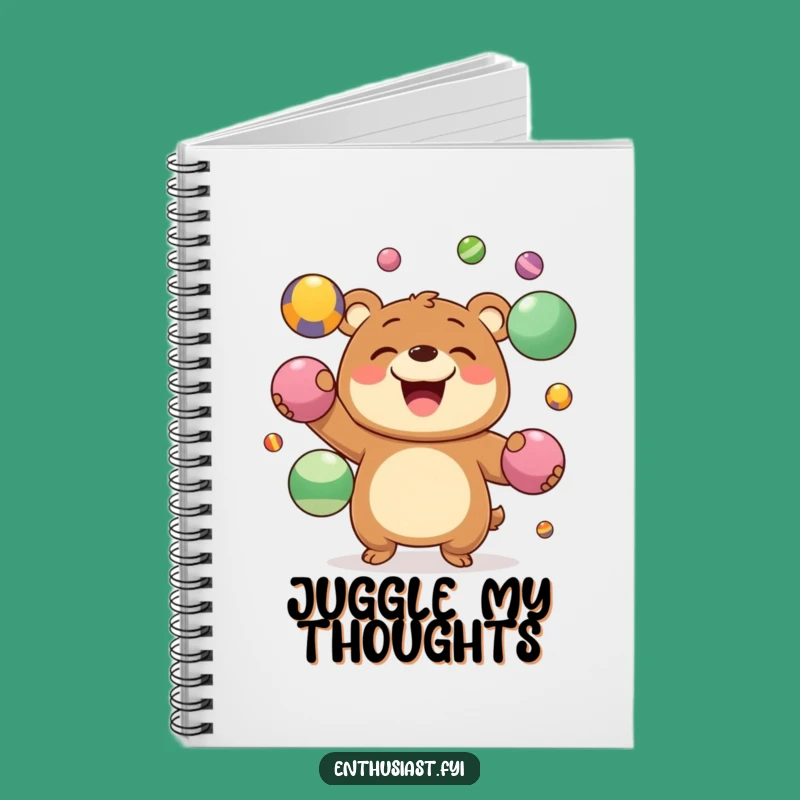 Funny Notebook: Juggling Bear's To-Do List, Hilarious Journal for Busy Bees