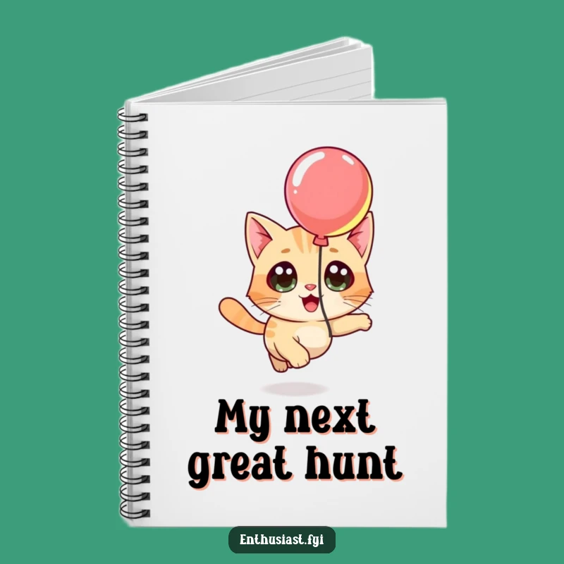 Funny Cat Balloon Notebook: Character's Playful Ideas, Journal for Cat Lovers' Thoughts