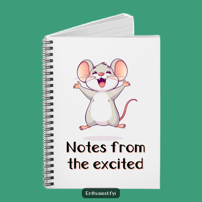 Funny Mouse Excitement Notebook: Capture Ideas with Enthusiasm