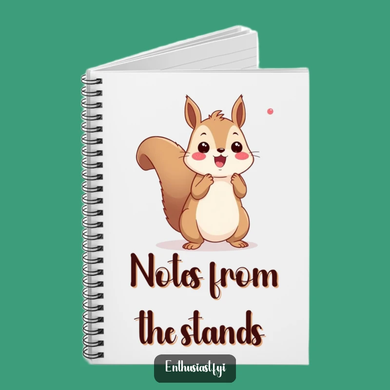 Funny Squirrel Cheering Notebook: Jot Down Ideas with Spirited Enthusiasm
