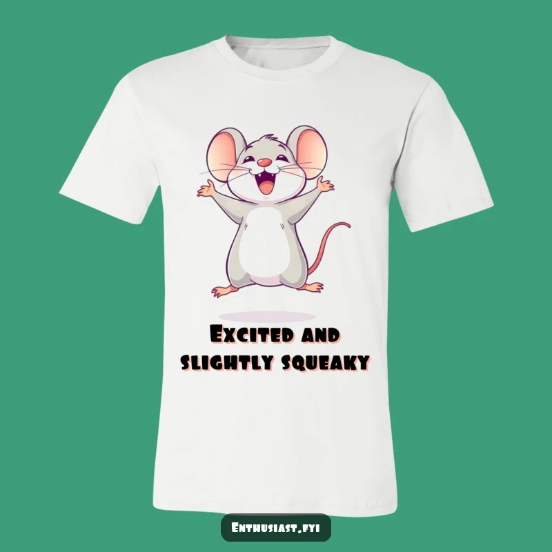 Funny Mouse Jump T-Shirt: Wear Your Excitement Proudly