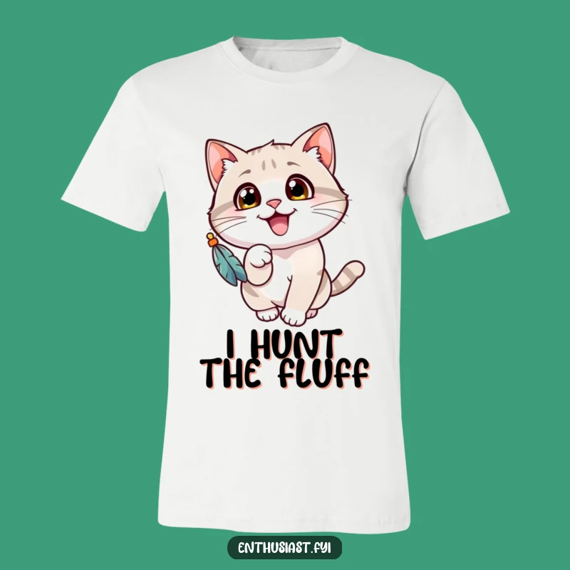 Funny Cat T-Shirt: Gleeful Kitty Batting Toy, Ideal Funny Gift for Owners