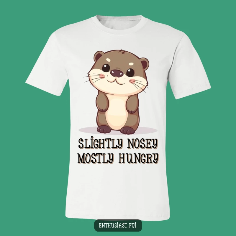 Funny Curious Otter T-Shirt: Show Your Playful Side