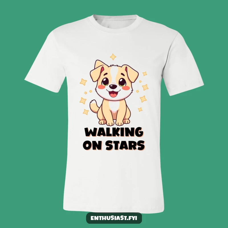 Funny Starry Dog Tail Wag T-Shirt: Wear Your Joy with this Funny Gift!