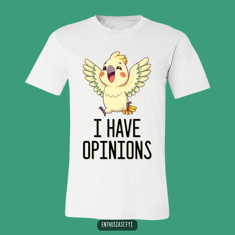 Funny Parrot Squawk Tee: Enthusiastic Winged Wonder T-Shirt Gift
