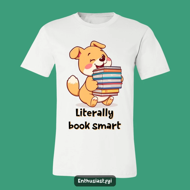 Funny Dog Reading T-Shirt: Enthusiastic Bookworm Pup, The Ultimate Funny Gift for Dog & Book Lovers