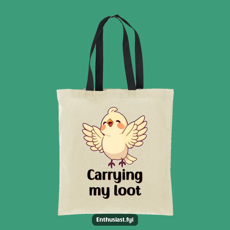 Funny Bird Shopping Bag: Carry Your Sparkle in Style!