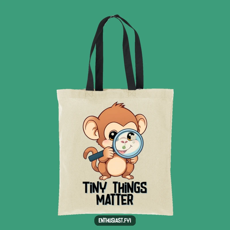 Funny Monkey Explorer Tote Bag: Carry Your Discoveries, Perfect Funny Gift for Researchers