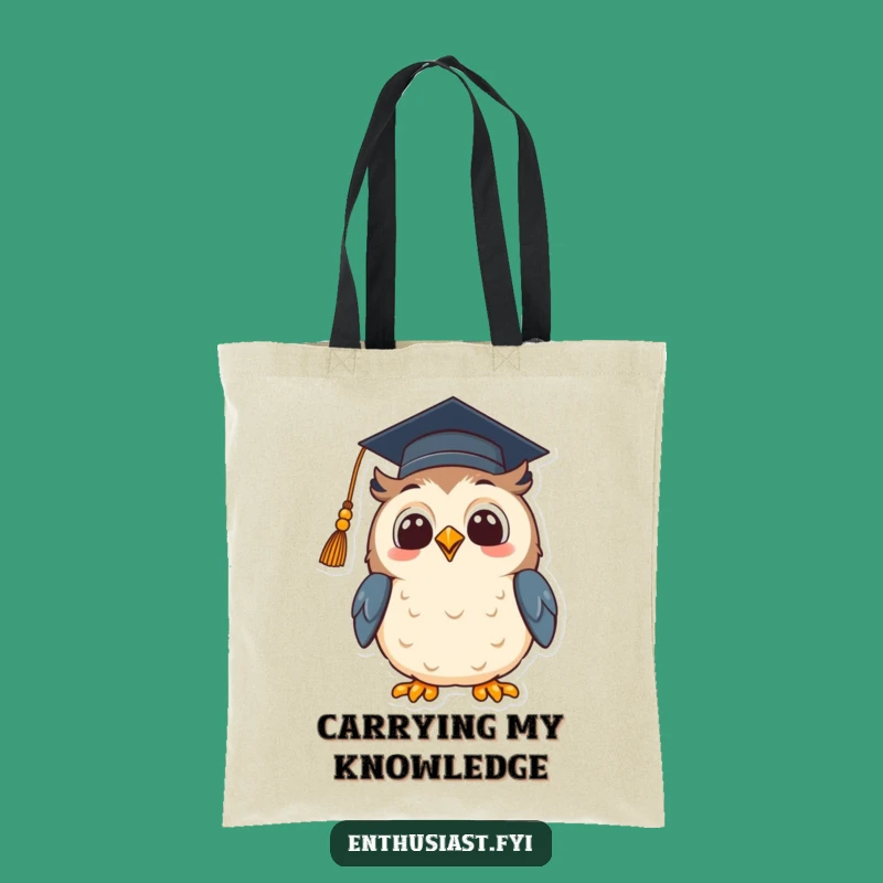 Funny Owl Diploma Tote Bag: Carry Your Success with This Hilarious Scholar Bag